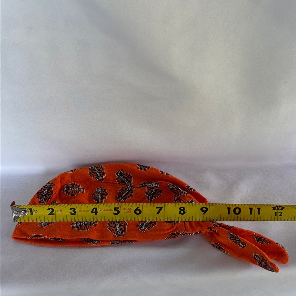 VINTAGE LIKE NEW! HARLEY-DAVIDSON DENIM BLUE JEANS JACKET & HEADWRAP SIZE 4T - Picture 15 of 16